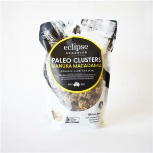 Eclipse Organics Paleo Clusters Manuka Macadamia 450g.