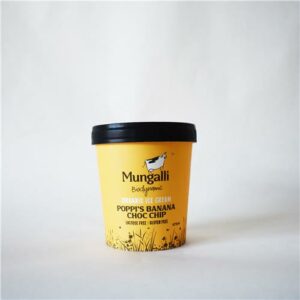 Mungalli Creek Icecream  Poppi's Banana Choc Chip 475ml
