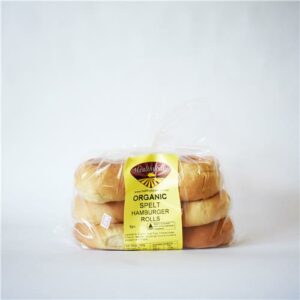 Healthybake Organic Spelt Hamburger Rolls 6 Pack