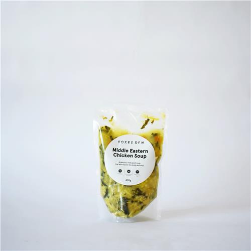 Foxes Den Soup Middle Eastern Chicken and Veggie 450g