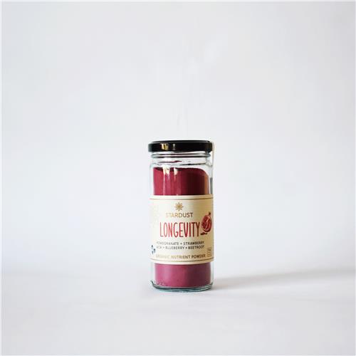 Mindful Foods Stardust Red Longevity Powder Glass Jar 120g