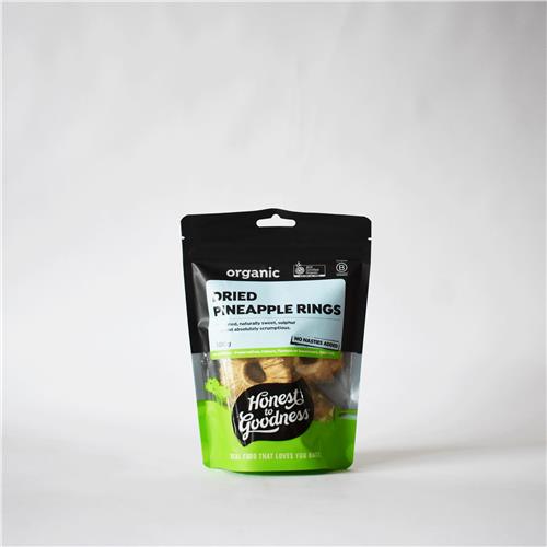 Honest to Goodness Organic Dried Pineapple Rings 100g