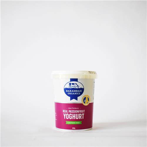 Barambah Yoghurt Passionfruit 500g Certified Organic