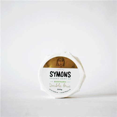 Symons Cheese Double Brie 200g Certified Organic