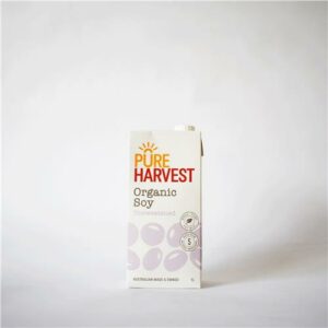 Pure Harvest Soy Milk Unsweetened 1L Certified Organic