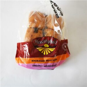 Healthybake Khorasan Fruit Buns 6 Pack 500g