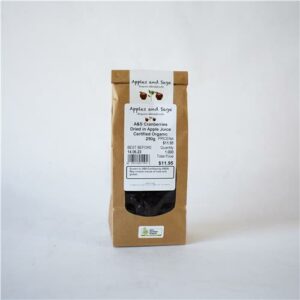 A&S Cranberries Dried in Apple Juice Certified Organic 250g