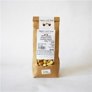 A&S Cashews Roasted Salted Certified Organic 250g