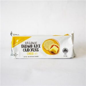 Ceres Brown Rice Crackers Cheese 115g Certrified Organic