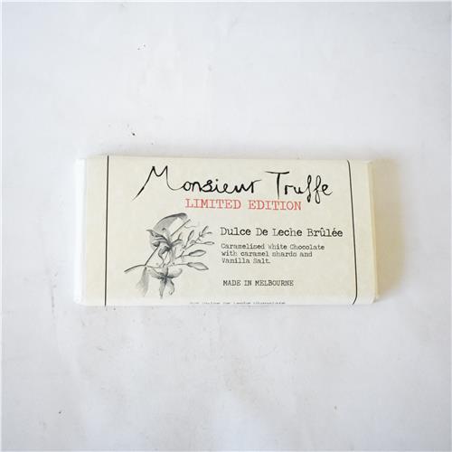 Monsieur Truffe White 30% Dulce de leche Caramel Vanilla Choc 90g