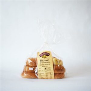 Healthybake Organic Khorasan Hamburger Rolls 6 Pack