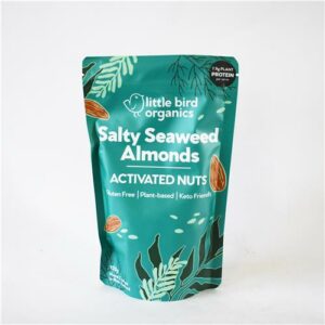 Little Bird Organics Salty Seaweed Almonds 120g