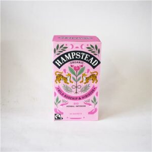 Hampstead Tea Rosehip Hibiscus Tea Certified Organic 20 Bags 30g