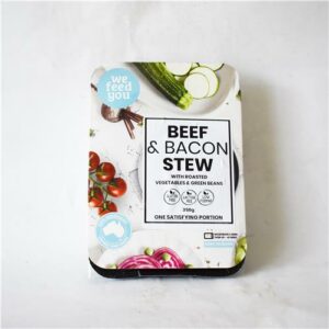 We Feed You Beef & Bacon Stew w Roast Veg (FM) 350g