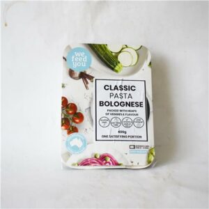 We Feed You Classic Pasta Bolognese w. Veg & Rice Pasta (FM) 400g