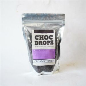 Organic Times Choc Drops Dark 500g Certified Organic