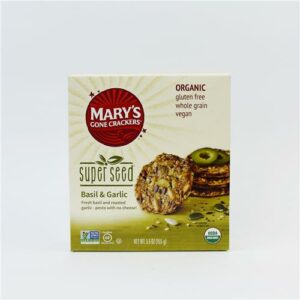 Mary's Gone Crackers Super Seed Basil Garlic 155g