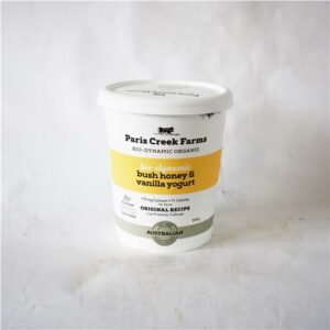 Paris Creek Yoghurt Bush Honey and Vanilla 500g Certified Biodynamic