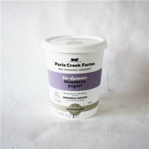 Paris Creek Yoghurt Blueberry 500g Certified Biodynamic