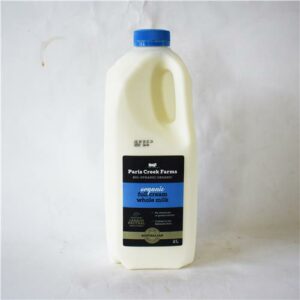 Paris Creek Milk Full Cream Whole Homogenised 2L Certified Biodynamic