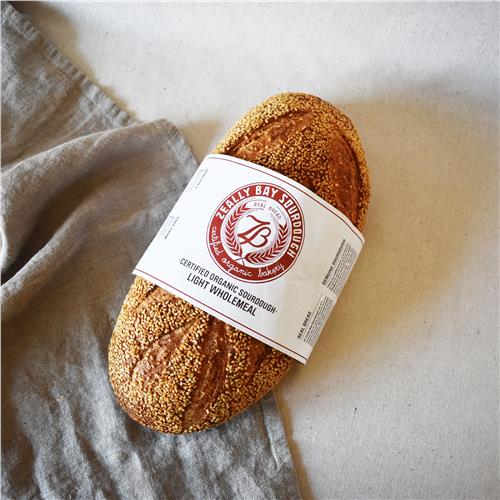 Zeally Bay Light Wholemeal Open Sourdough 700g Certified Organic