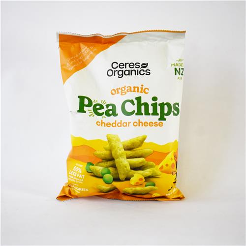 Ceres Organic Pea Chips Cheddar Cheese 100g