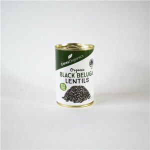 Ceres Lentils Black Beluga Tinned 400g Certified Organic