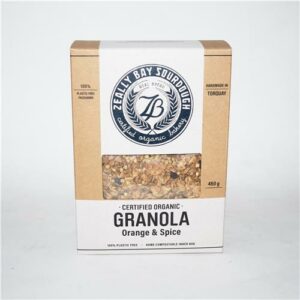 Zeally Bay Granola Orange Spice & Coconut Sugar 450g Certified Organic