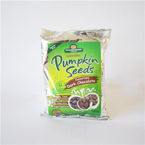 Australian Pumpkin Seed Co Dark Chocolate Coated Pumpkin Seeds 250g