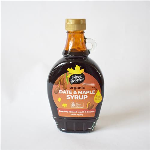 Honest To Goodness Organic Date & Maple Syrup 250ml