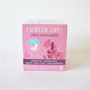 NatraCare Ultra Extra Pads Super Wings (pink) 10 pack