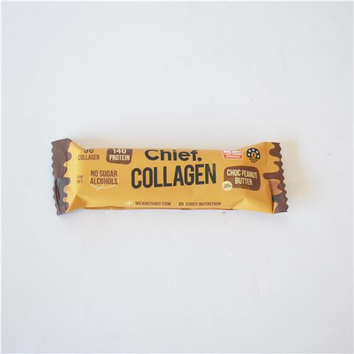 Chief Collagen Protein Bar Choc Peanut Butter 45g