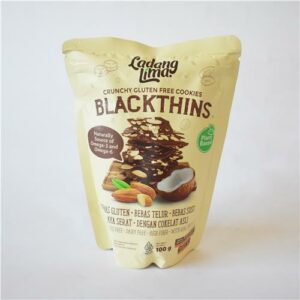 Ladang Lima Blackthins Chocolate Coconut Almond Thins 100g