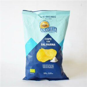 Anavieja Potato Chips SeaSalt Certified Organic 100g