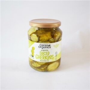 Ceres Gherkins Sliced 670g Certified Organic