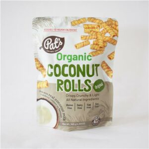 Pat's Organic Coconut Rolls Original 140g