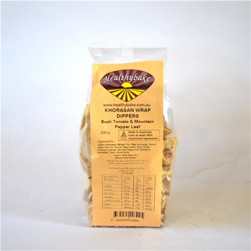 Healthybake Khorasan Dippers Bush Tomato & Mountain Pepper Leaf 200g