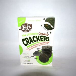 Pat's Crackers Ultimate Charcoal 100g Certified Organic