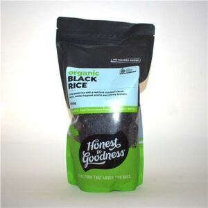 Honest to Goodness Rice Black 650g Certified Organic