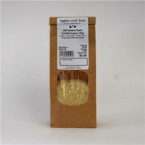 A&S Sesame Seeds Certified Organic 200g