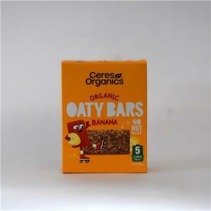 Ceres Organics Oaty Bars Banana 5pk 100g