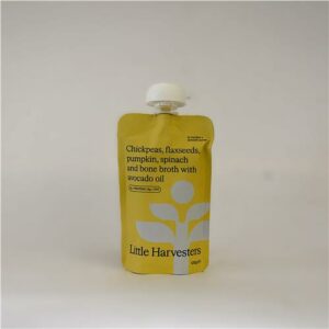 Little Harvesters Puree Pouch Chickpeas Flax & Pumpkin 120g