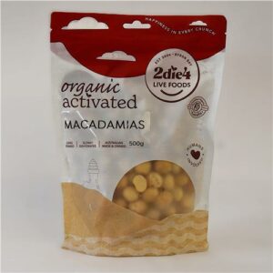 2Die4 Activated Organic Macadamias 500g