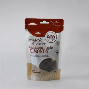 2Die4 Almonds Cinnamon Maple Activated 100g Certified Organic