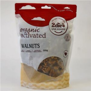 2Die4 Walnuts Activated 500g Certified Organic