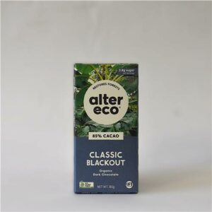 Alter Eco Chocolate Dark 80% Classic Blackout 80g Certified Organic