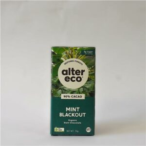 Alter Eco Chocolate Dark Mint Blackout 74g Certified Organic
