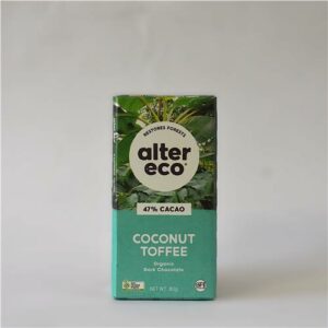 Alter Eco Dark Chocolate 47% Coconut Toffee 80g