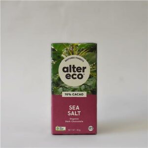 Alter Eco Dark Chocolate 70% Sea Salt 80g