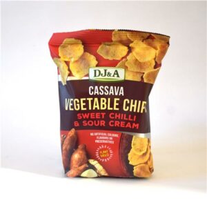 DJ&A Cassava Chips Sweet Chilli & Sour Cream 100g